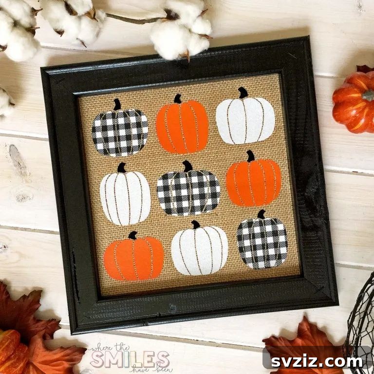 Pumpkins on Burlap with 4 Kinds of HTV