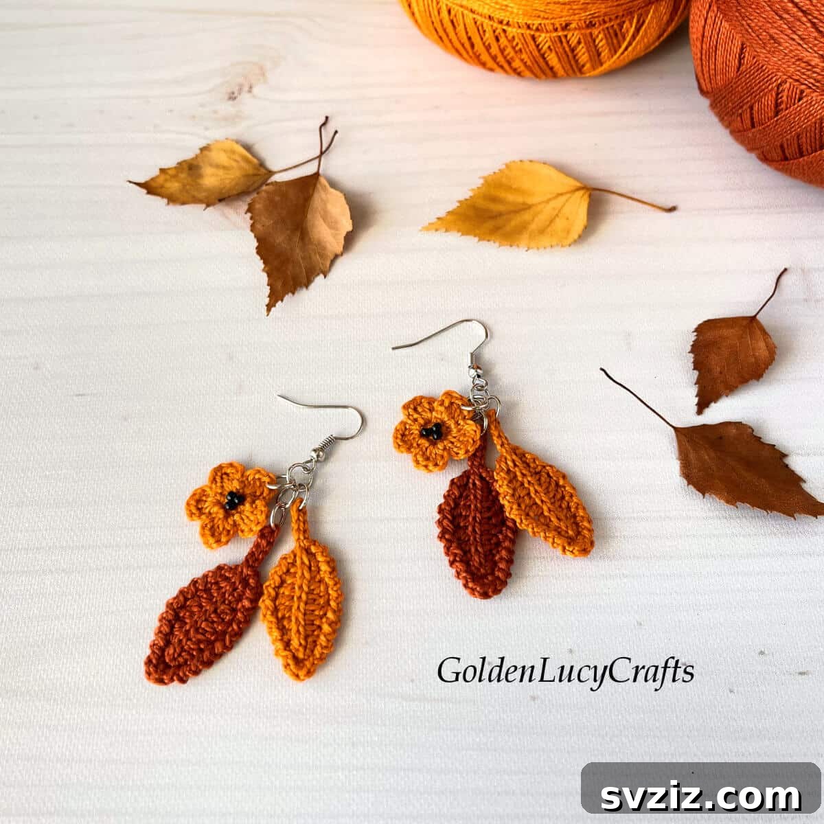 Crochet Fall Earrings