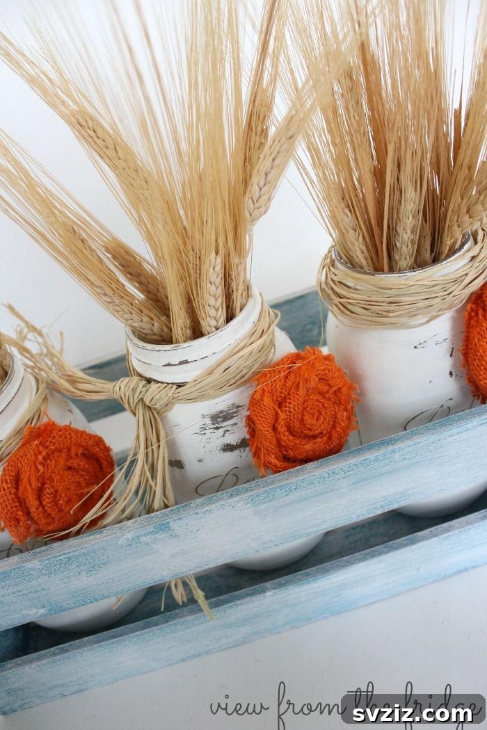 Fall Mason Jar Centerpiece
