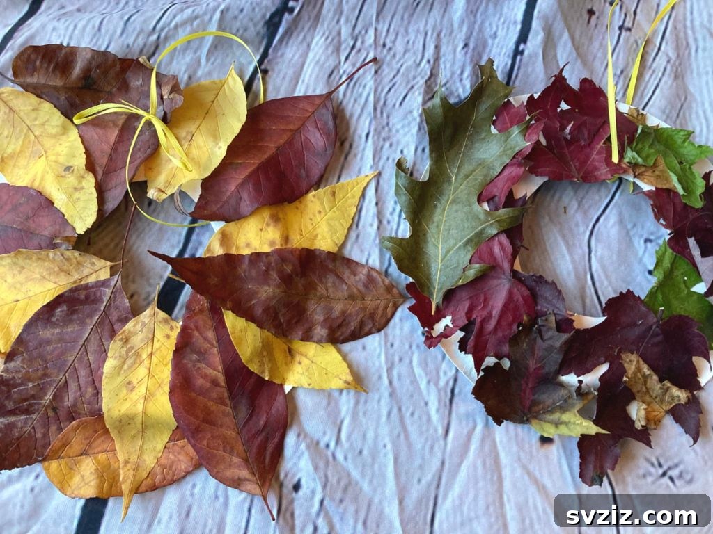 fall wreath craft