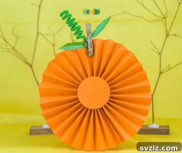  Easy Paper Pumpkin Craft