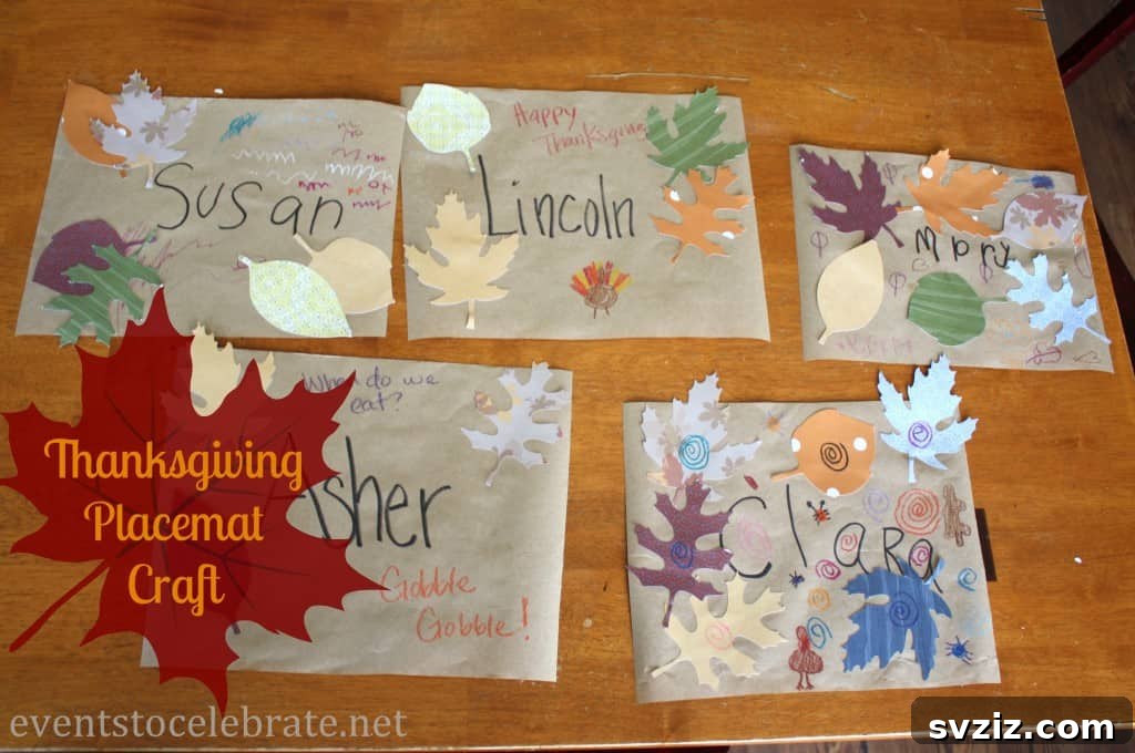 Thanksgiving Placemats