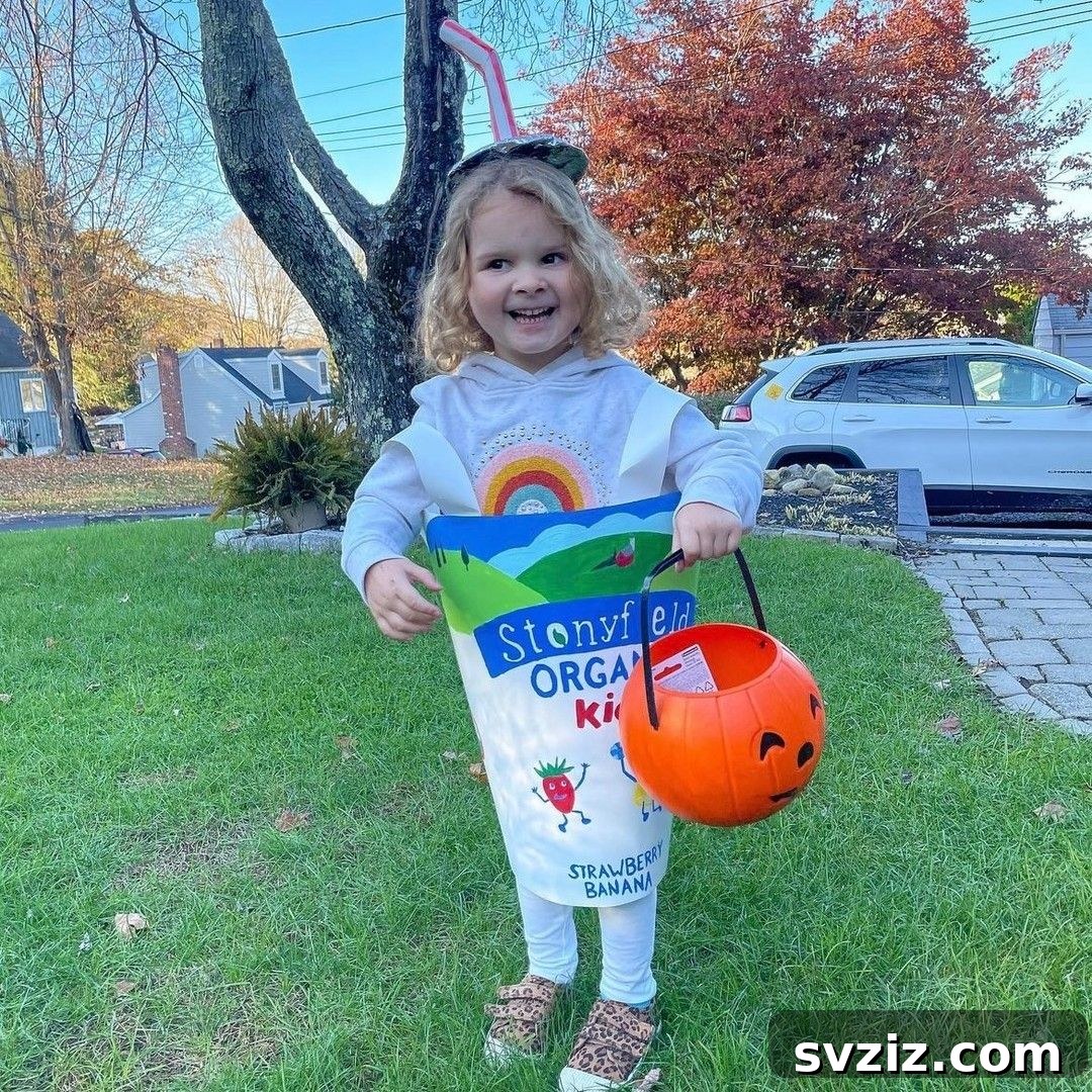 Eco-Friendly Stonyfield Organic Yogurt Halloween Costume