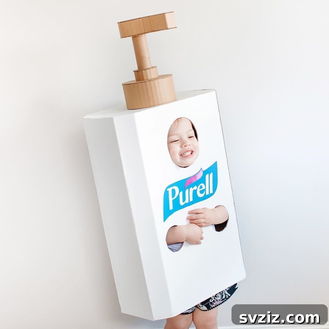 Creative Hand Sanitizer Bottle Halloween Costume
