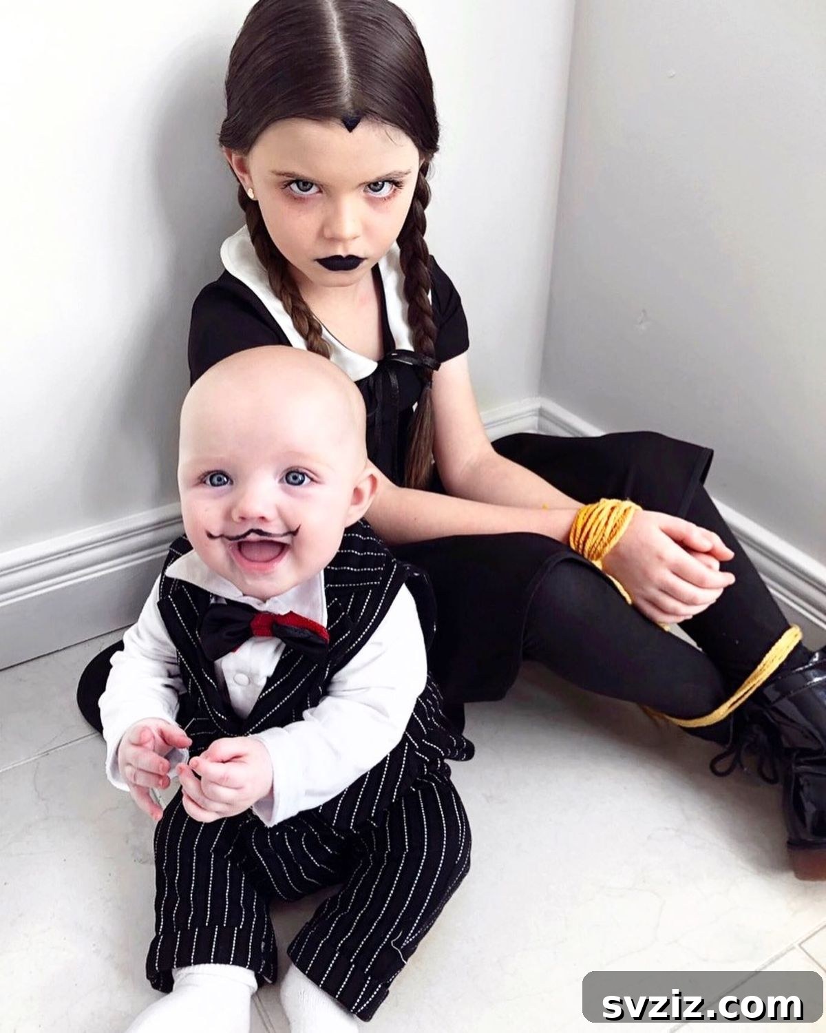 Iconic Wednesday Addams Halloween Costume for Kids