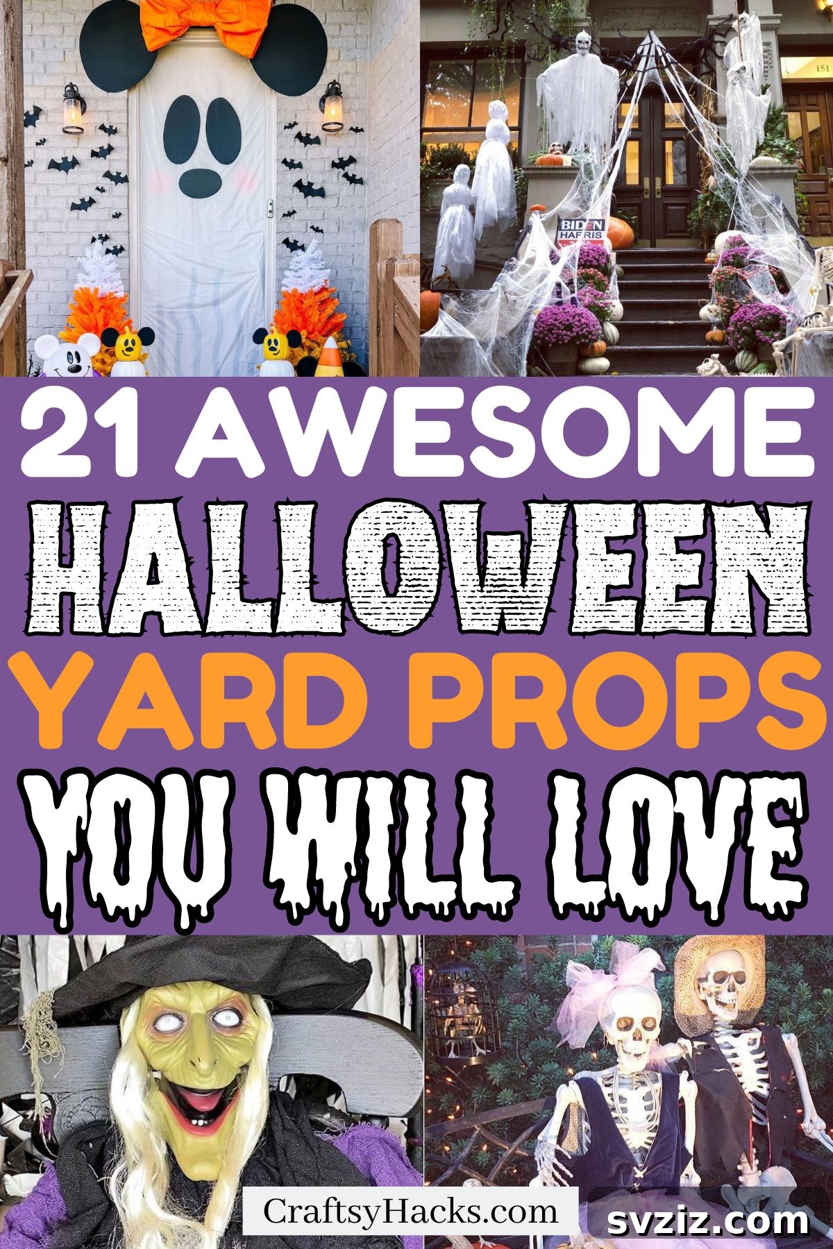 21 Spooktacular Halloween Yard Props and Outdoor Decor Ideas