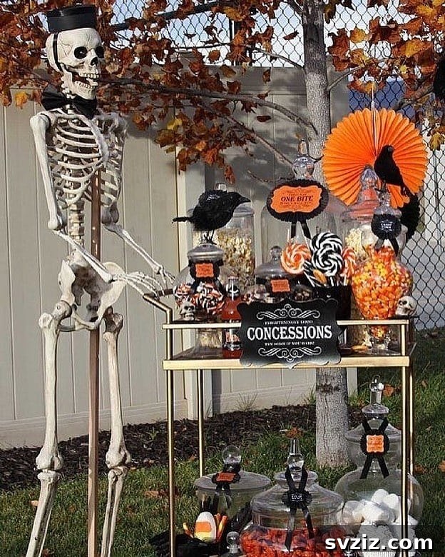 Glamorous Halloween divas with a spooky vintage banquet