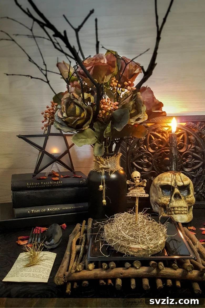 Transform Your Table: Haunting Halloween Decor Inspirations 4 Skull and Crossbones Placeholders
