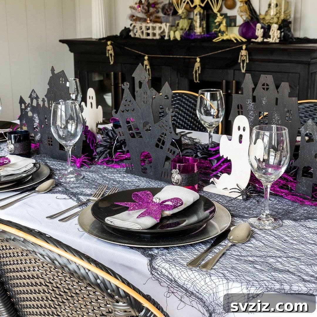 Transform Your Table: Haunting Halloween Decor Inspirations 9 Dollar Tree Black Tableware