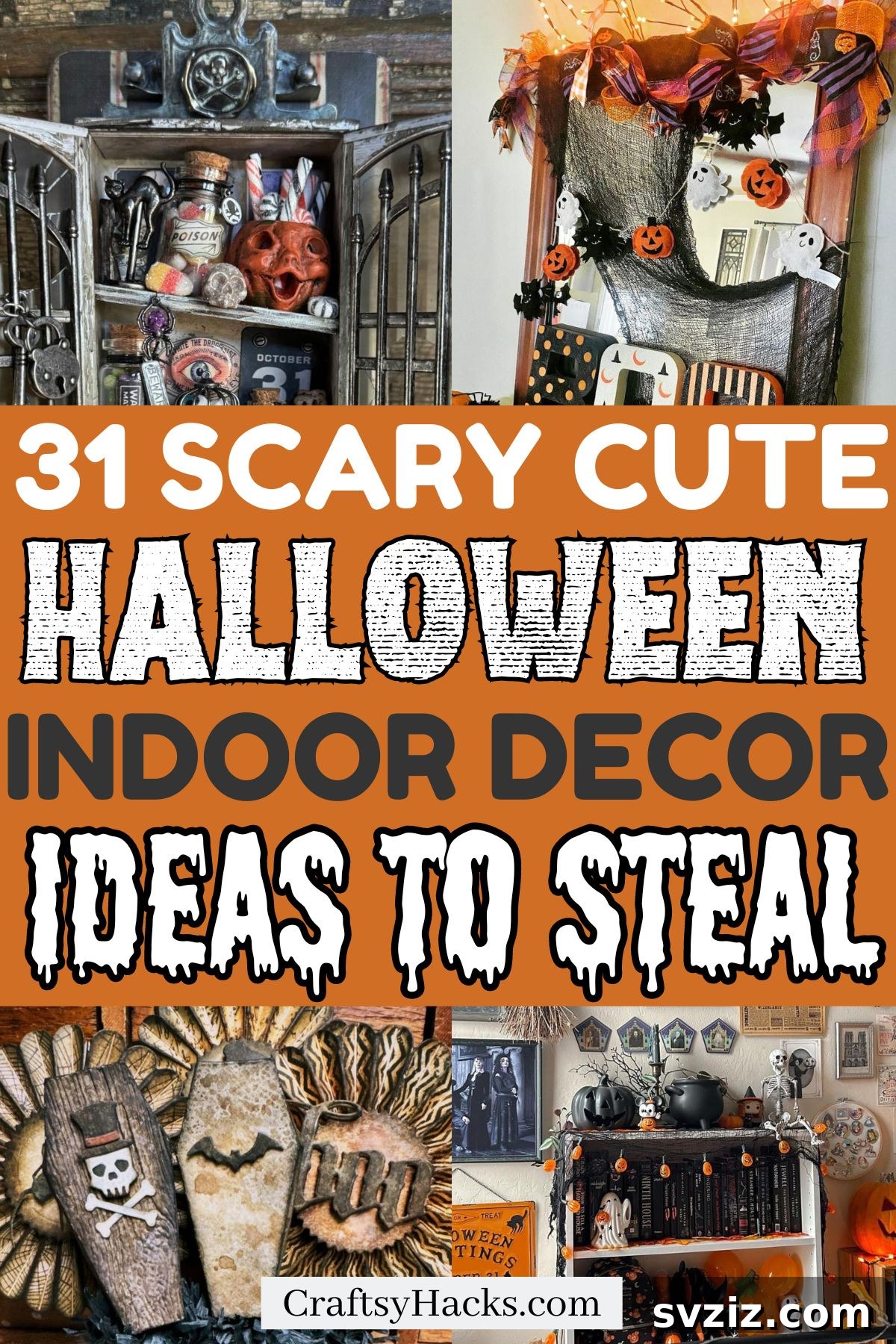 Spine-Chilling Interiors: 31 Scary Halloween Decor Ideas 2 Halloween Indoor Decor Ideas