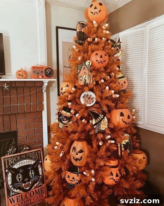 Spine-Chilling Interiors: 31 Scary Halloween Decor Ideas 18 halloween tree