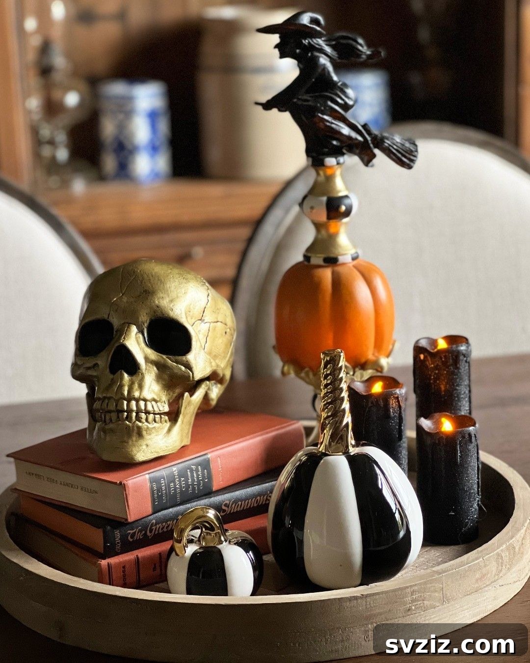 Spine-Chilling Interiors: 31 Scary Halloween Decor Ideas 7 Festive and Spooky Centerpiece