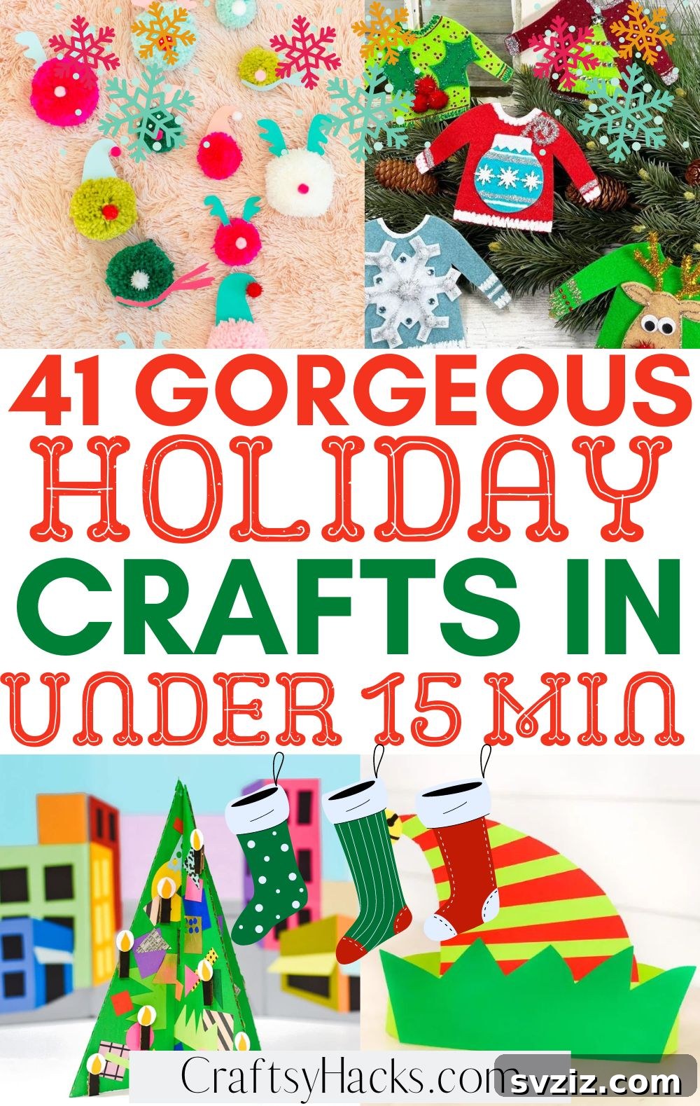 41 Quick & Easy Christmas Crafts to Finish in 15 Minutes 2 Quick and Easy Christmas Craft Ideas for Festive Decor and Gifts