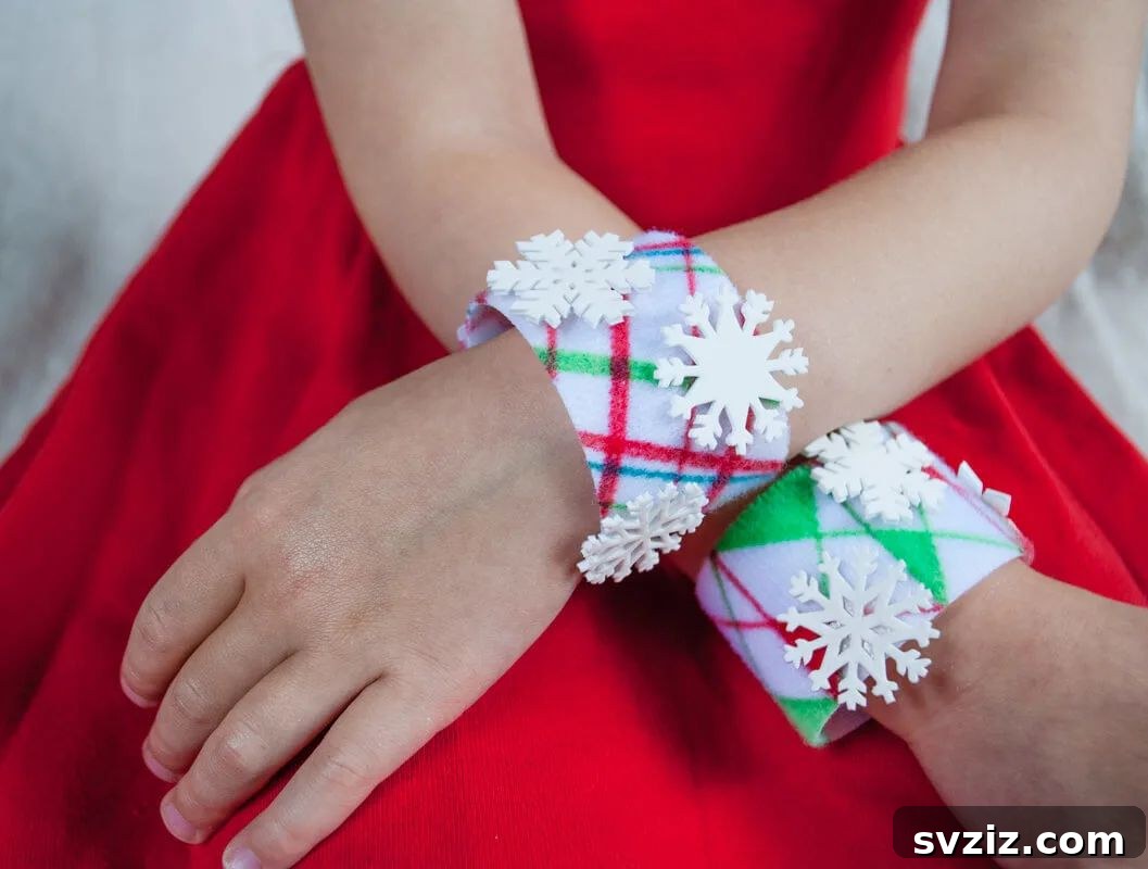 41 Quick & Easy Christmas Crafts to Finish in 15 Minutes 37 Festive Christmas Bracelets, a No-Sew Craft for Kids