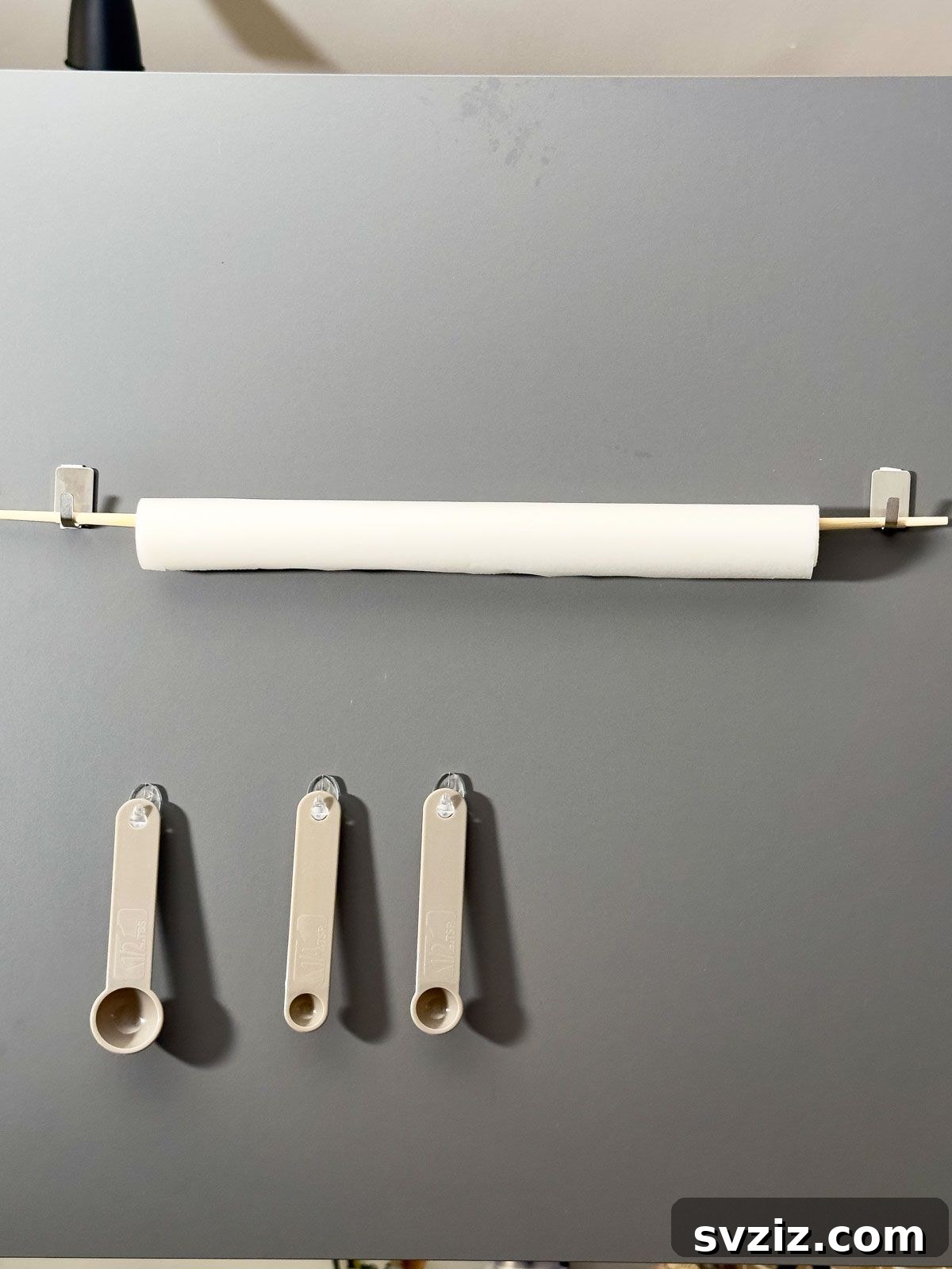 Hang Baking Paper on Two Command Hooks