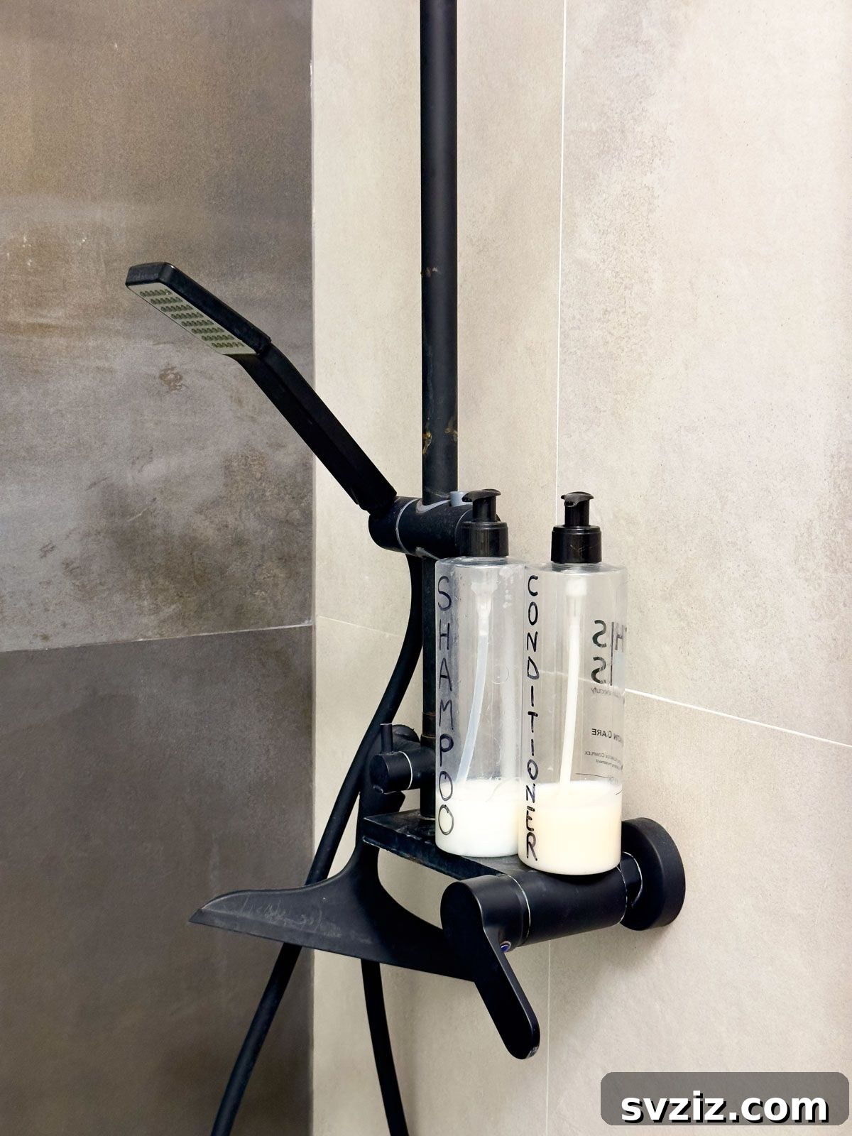Use Clear Bottles to Reduce Visual Clutter