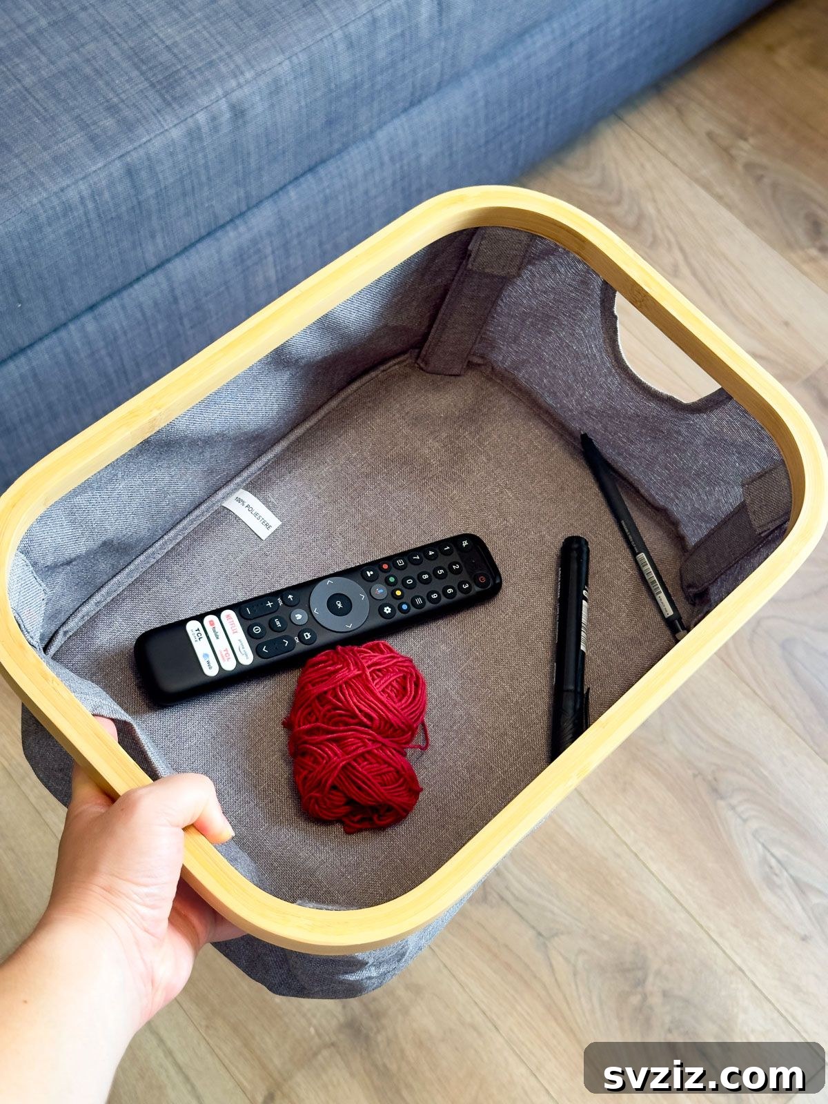 Bring a Basket with You to Collect Clutter Around the House