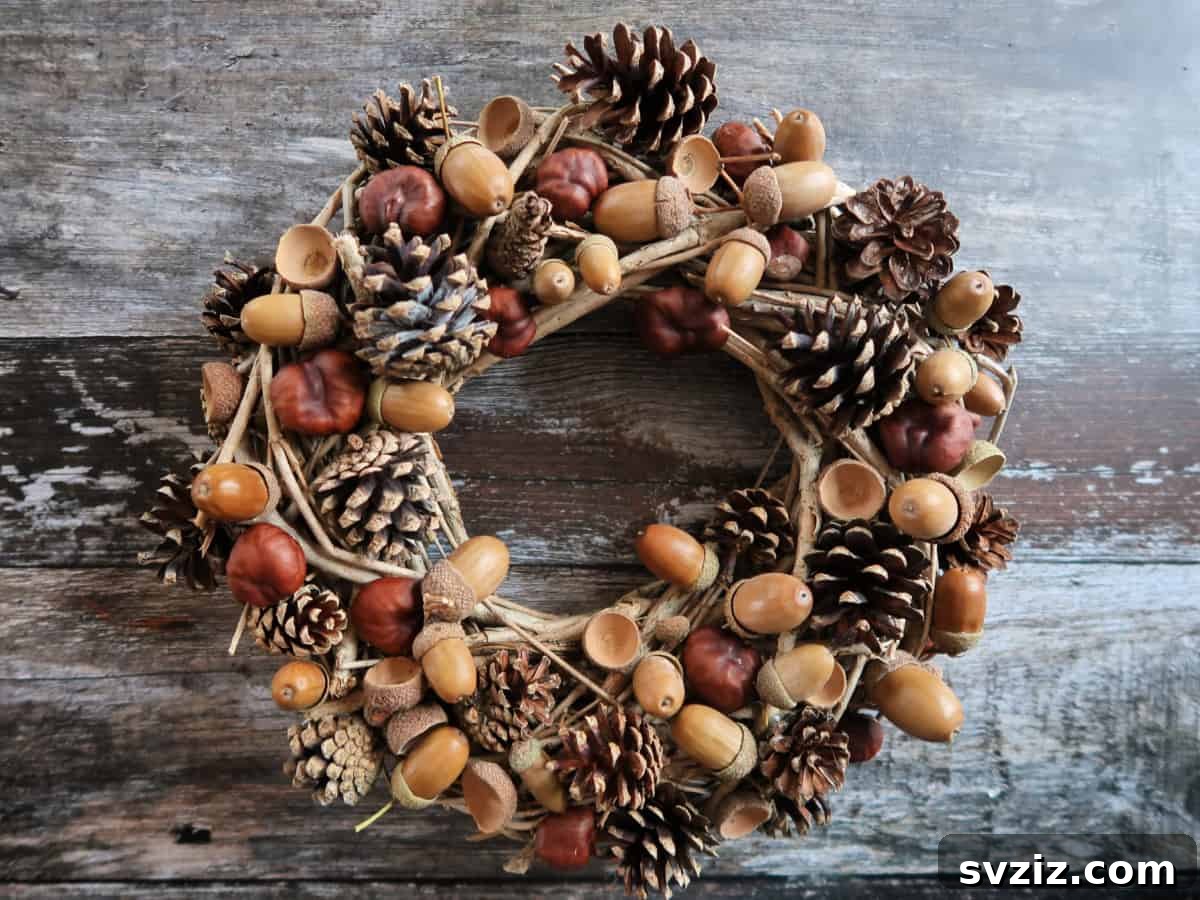 Delightful Pinecone Holiday Projects 21 Beautiful acorn and pinecone wreaths for year-round decor