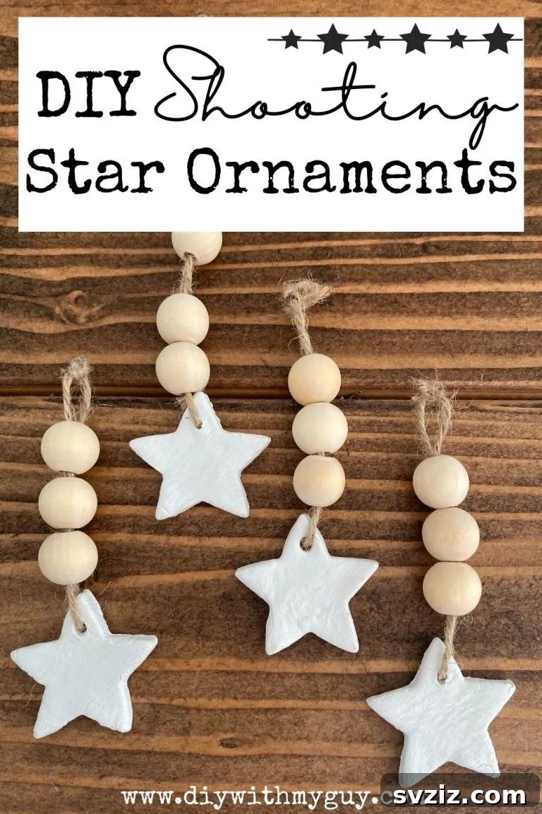 Clay Shooting Star Ornaments