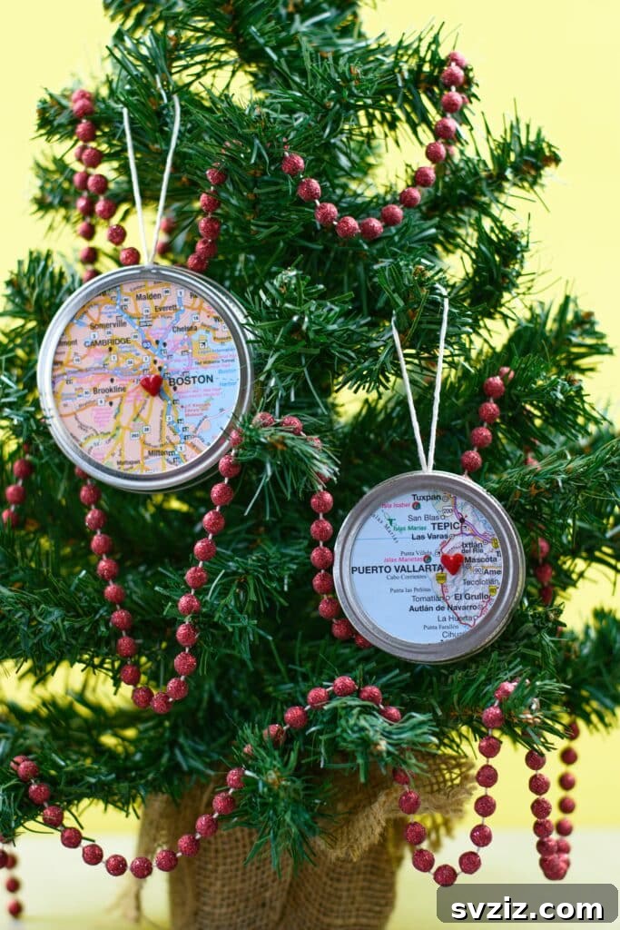 map ornaments