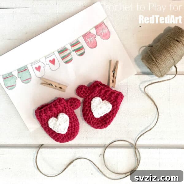 crochet mittens