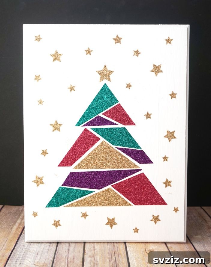Modern Christmas Tree Sign