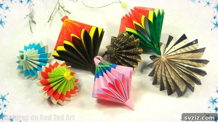 Folded Star Ornaments