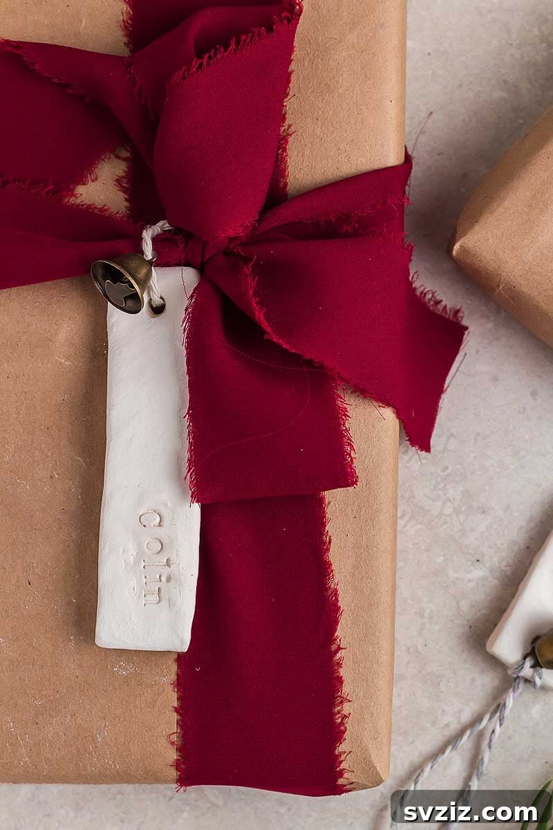 Clay Christmas Gift Tags