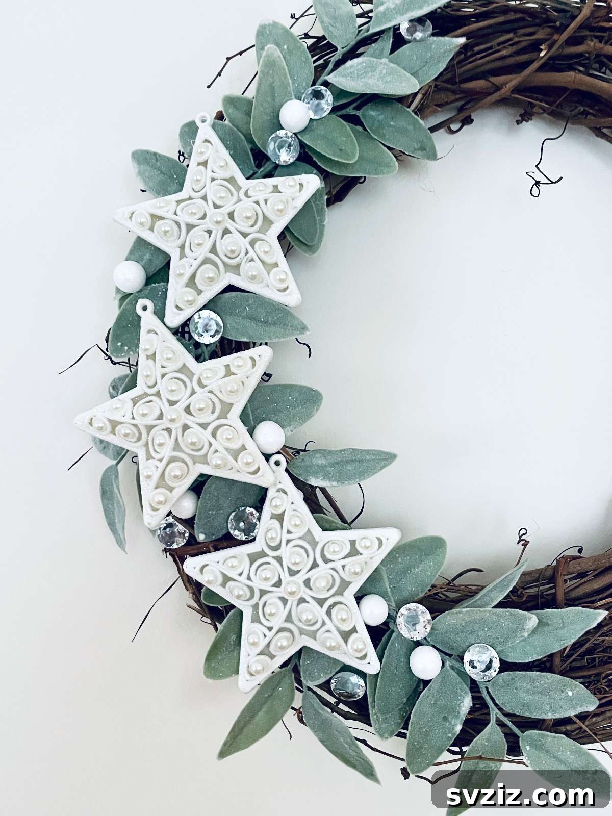  Farmhouse Style Winter Star Wreath