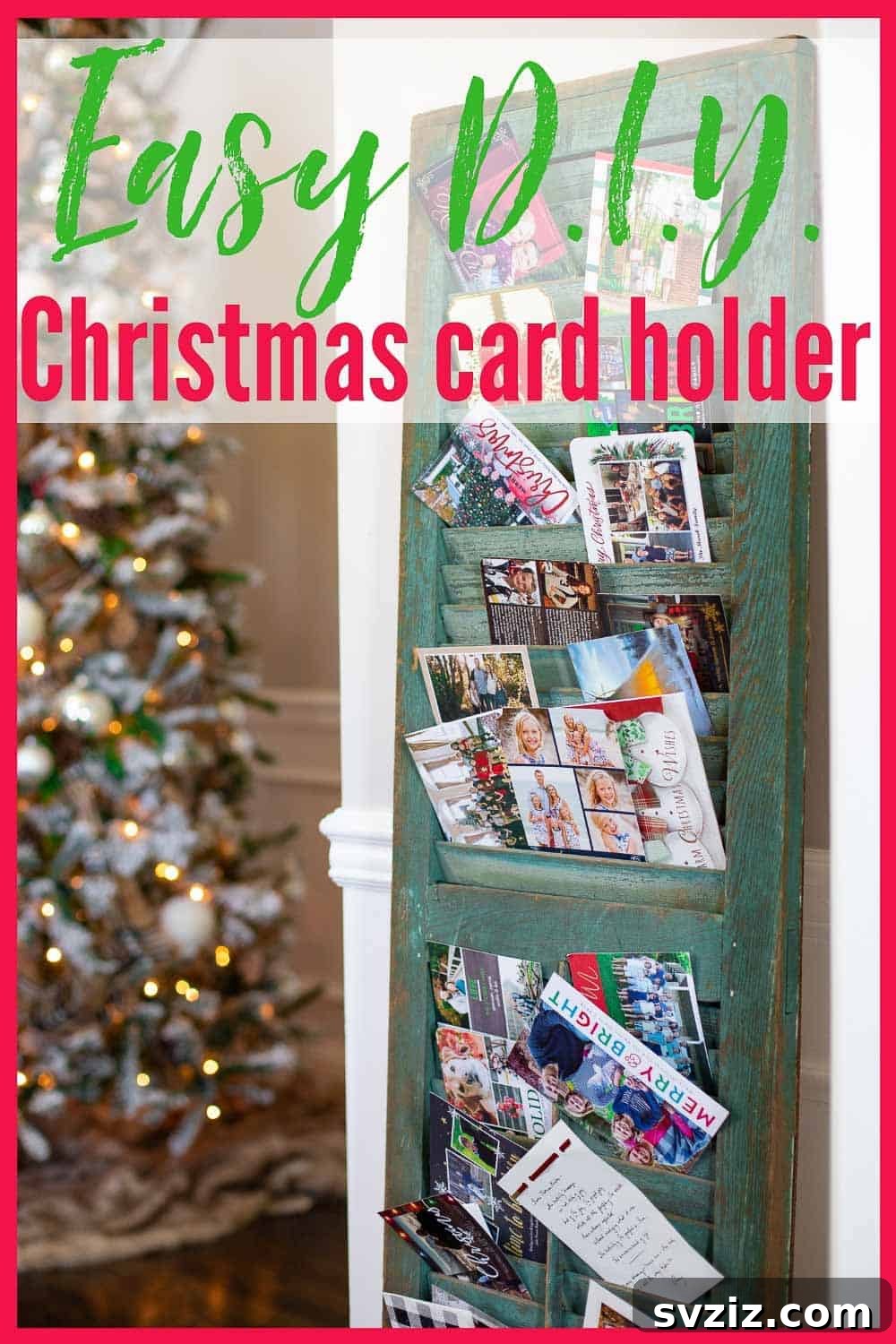 DIY Christmas Card Holder