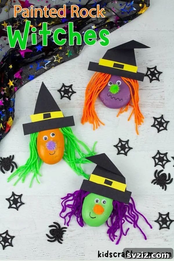 painted rock witches