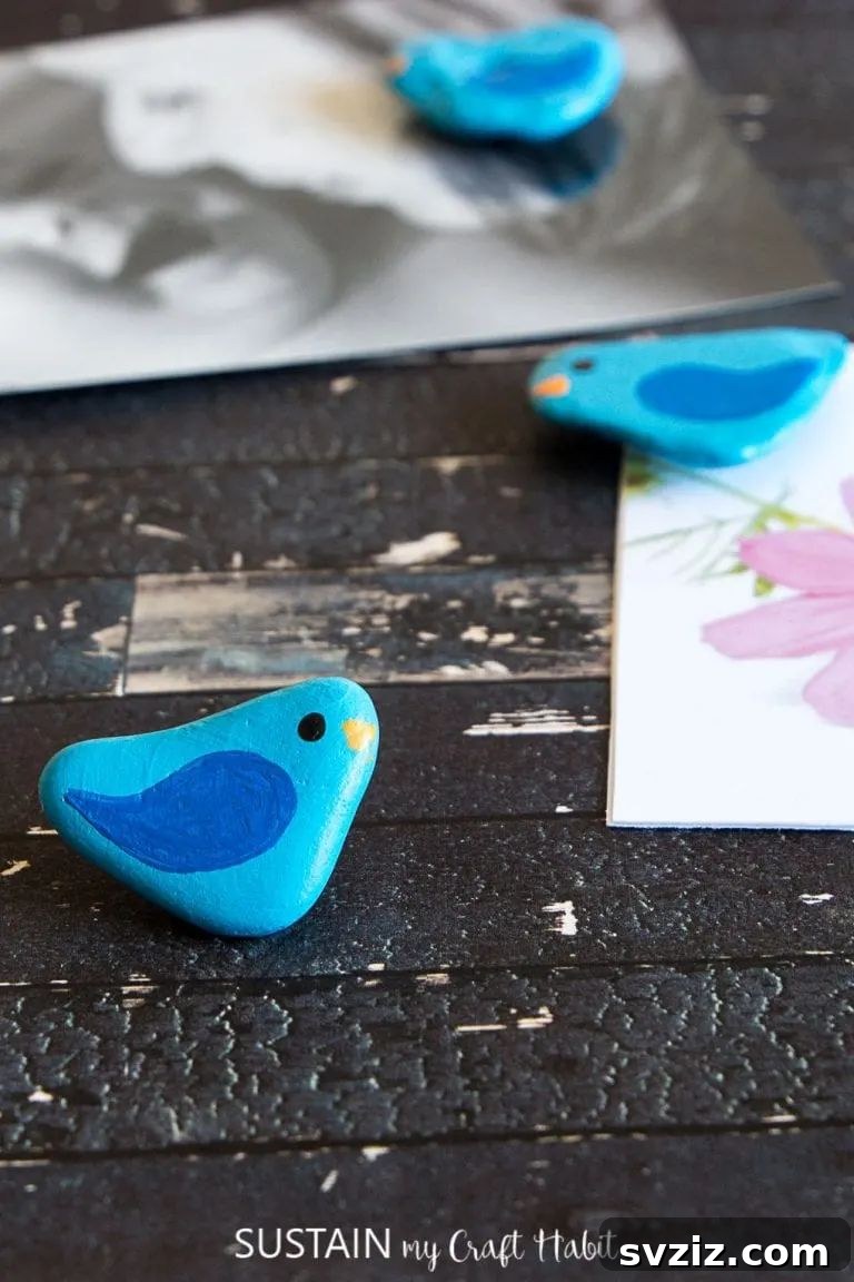 Easy Painted Blue Birds