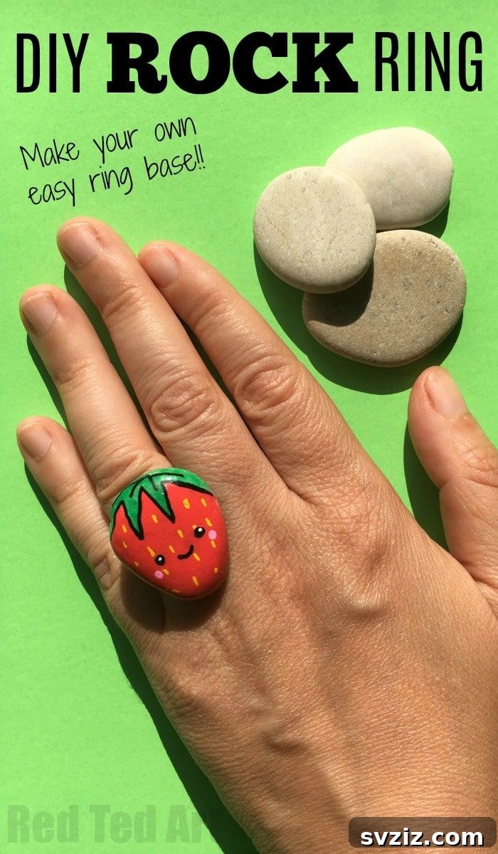 DIY Stone rings