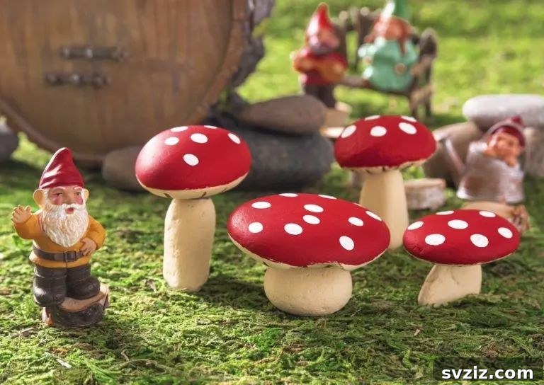 Rock Mushrooms for Gardens