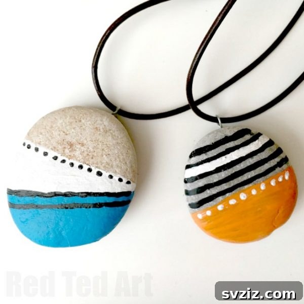 DIY Stone Pendants