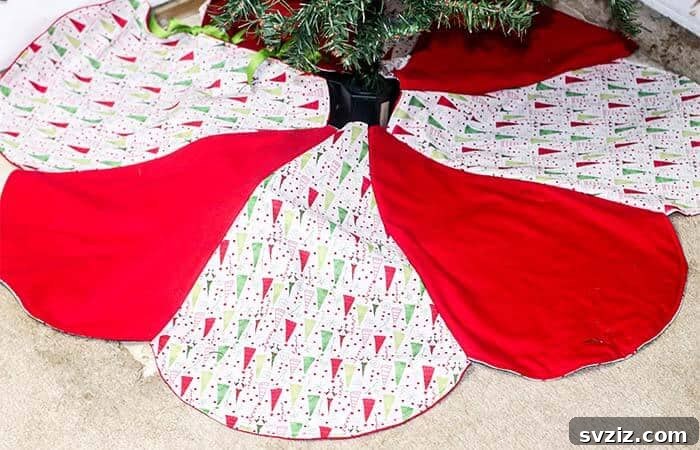 Unique Handmade Christmas Tree Skirts