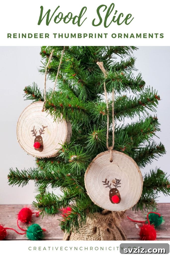 Adorable Rudolph Thumbprint Ornaments for Kids' Christmas Craft