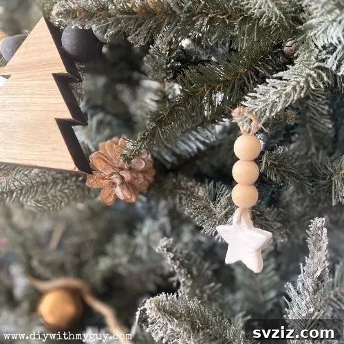 Sparkling Clay Shooting Stars Christmas Ornaments