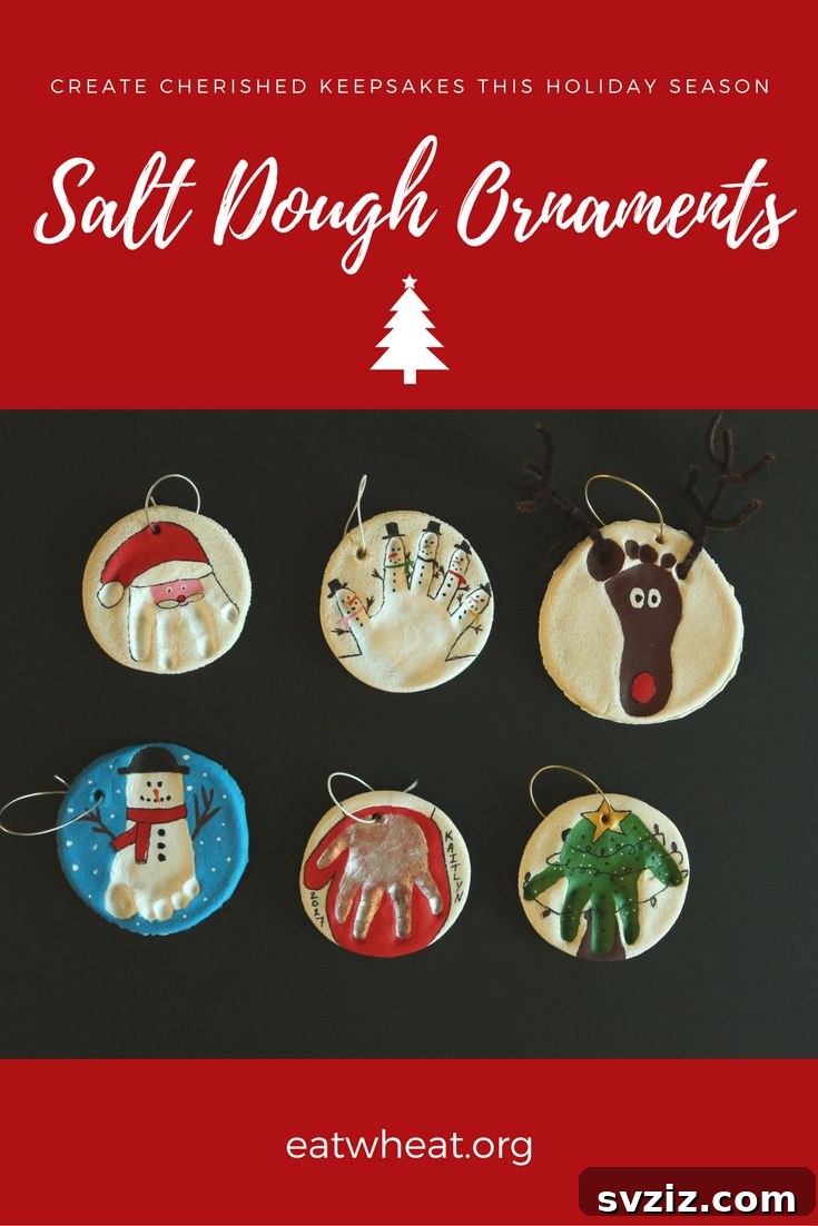 DIY Salt Dough Handprint Christmas Ornament for Children
