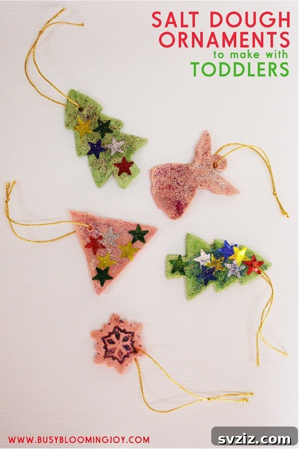 Easy Salt Dough Christmas Ornaments for Toddlers