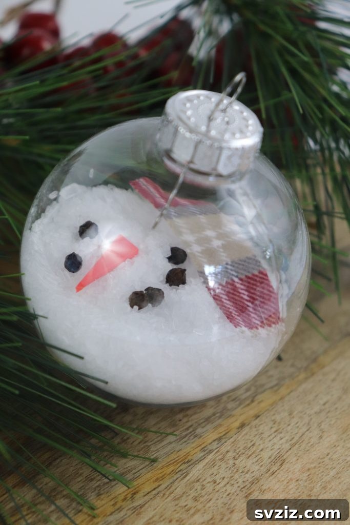Humorous Melted Snowman Ornaments for a Playful Tree