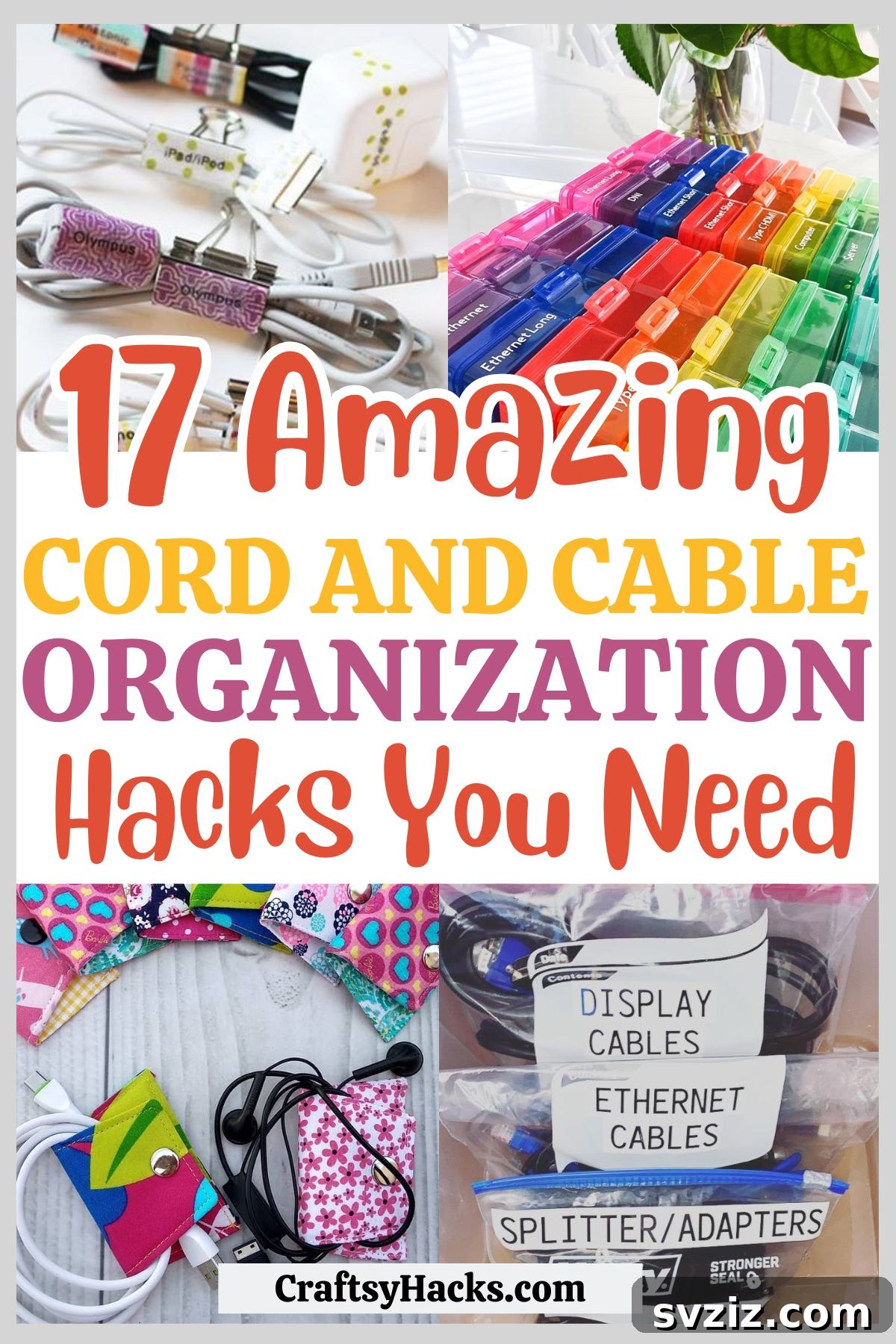 Cord & Cable Organization Hacks