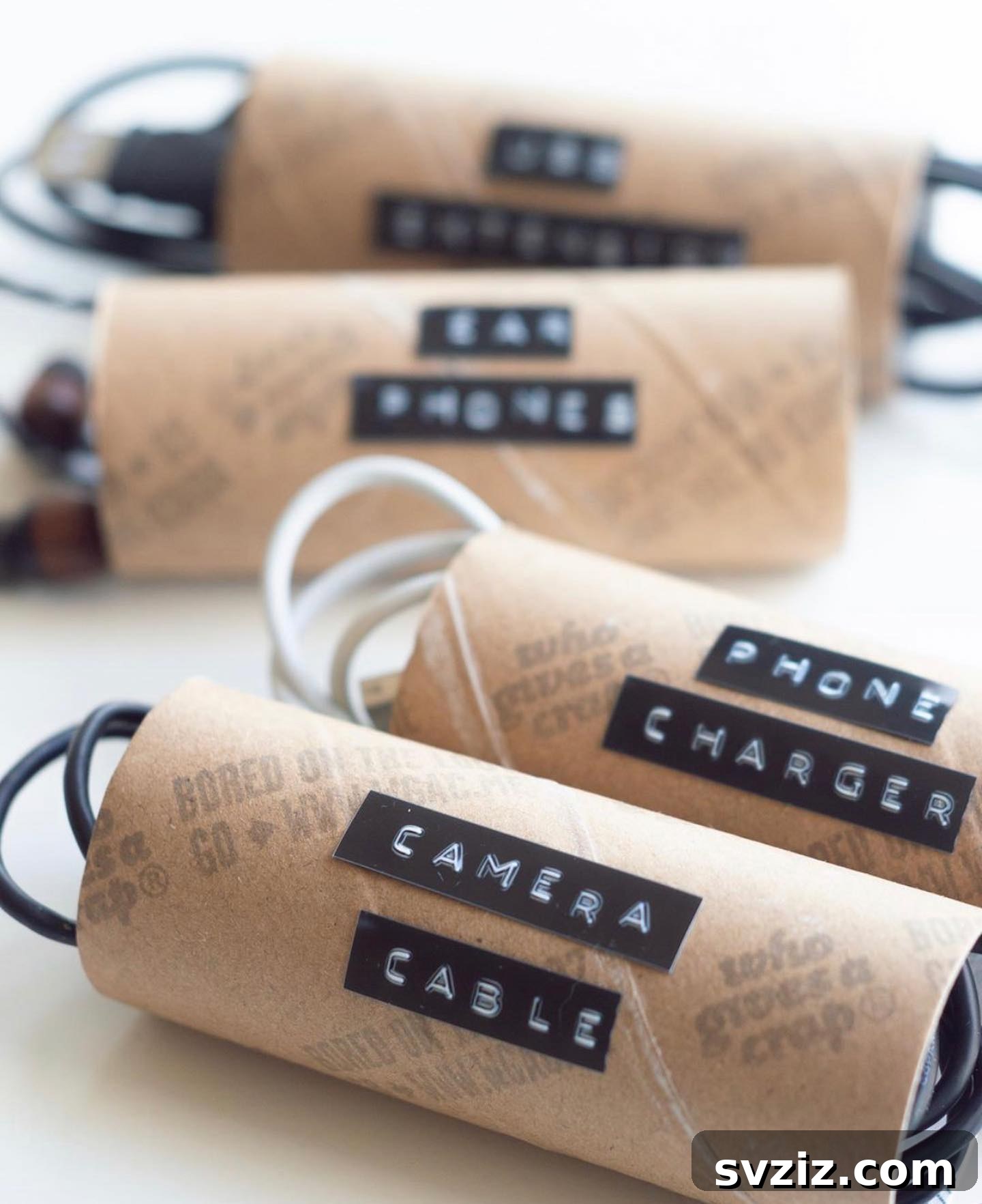  Paper Tubes and Dymo Labels