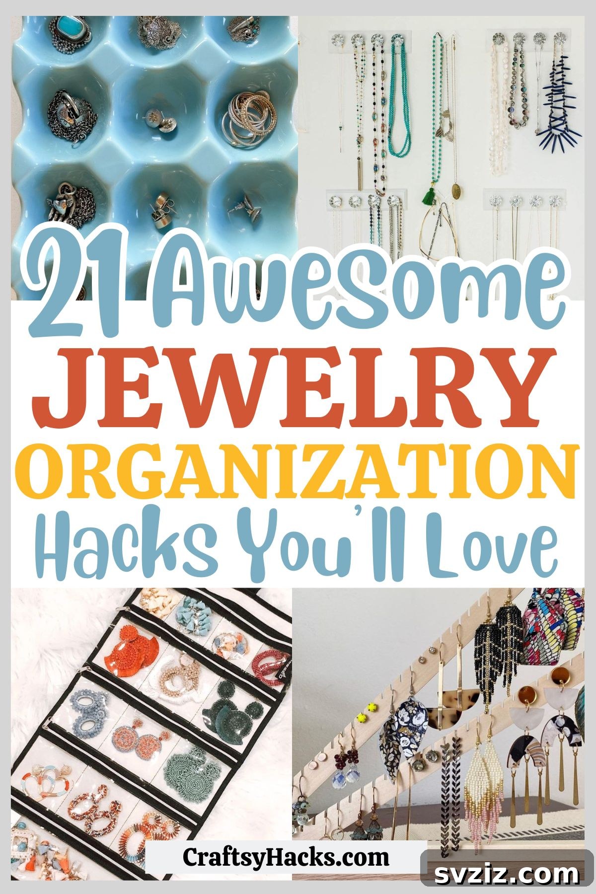 jewelry organizing ideas