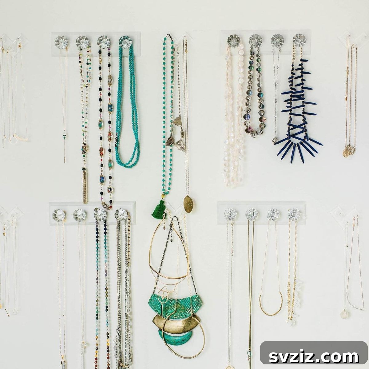 Diamond Wall Hooks jewelry organizer