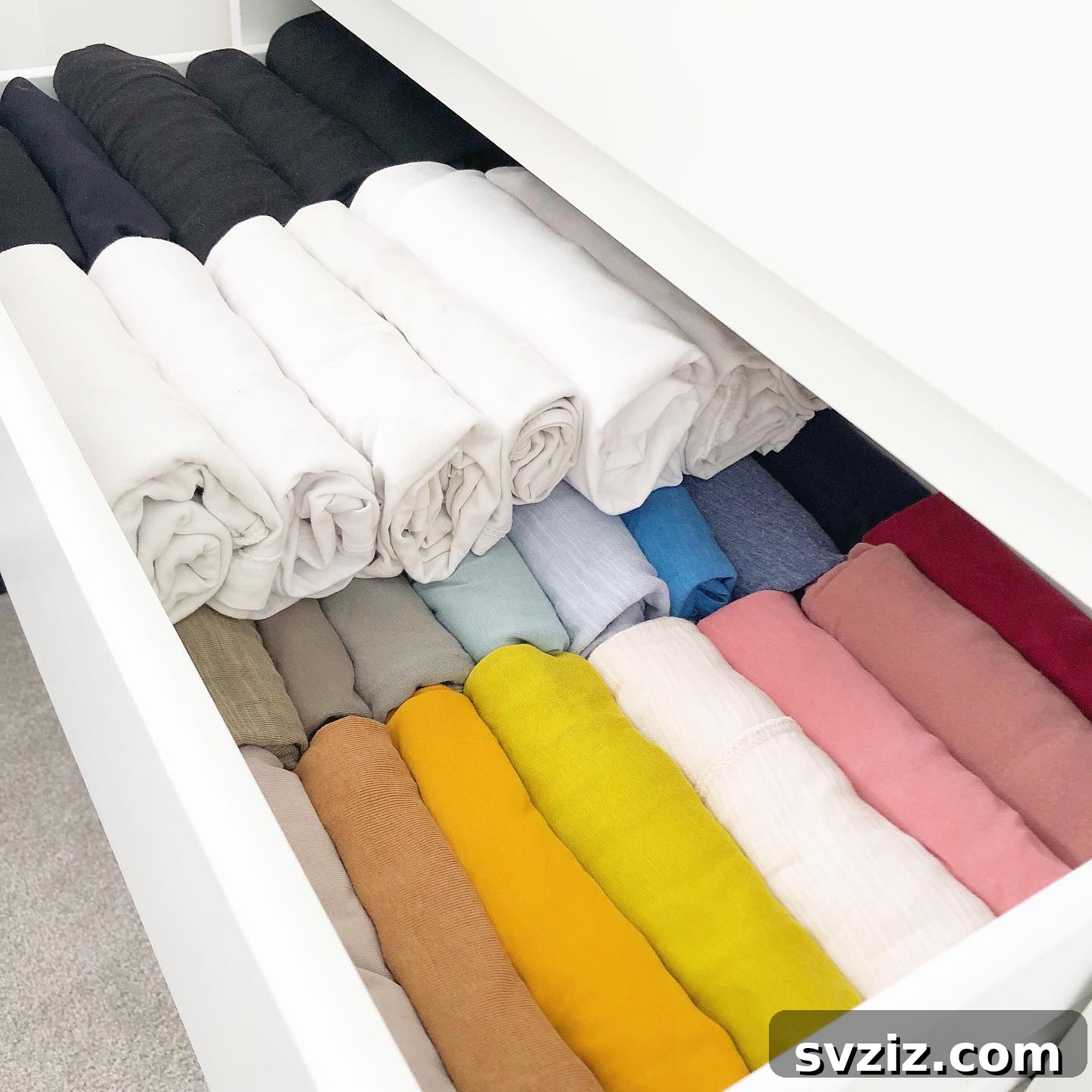 Smart Solutions for Shirt Storage 12 Rolled Up Shirts for Compact Storage