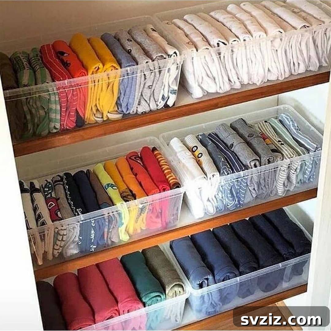 Smart Solutions for Shirt Storage 8 KonMari Folding Method for Shirts