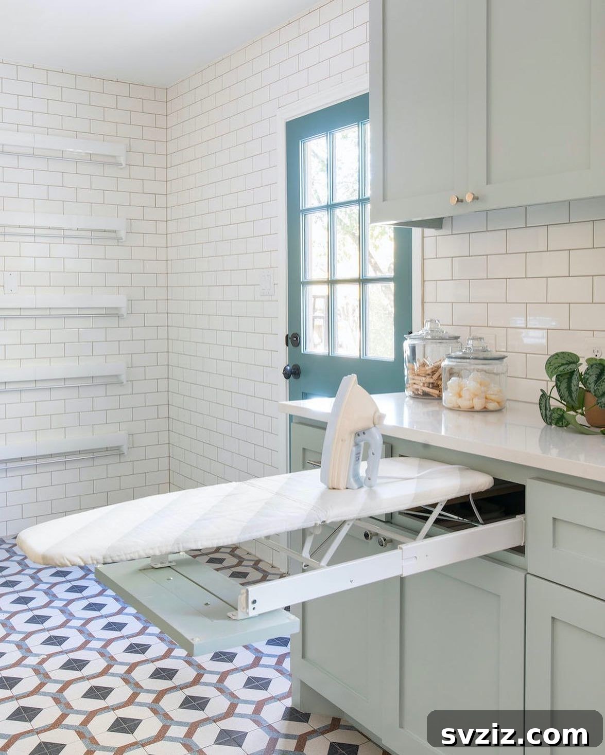 Tiny Laundry Room Triumph: Smart Storage Secrets 11 built-in ironing board