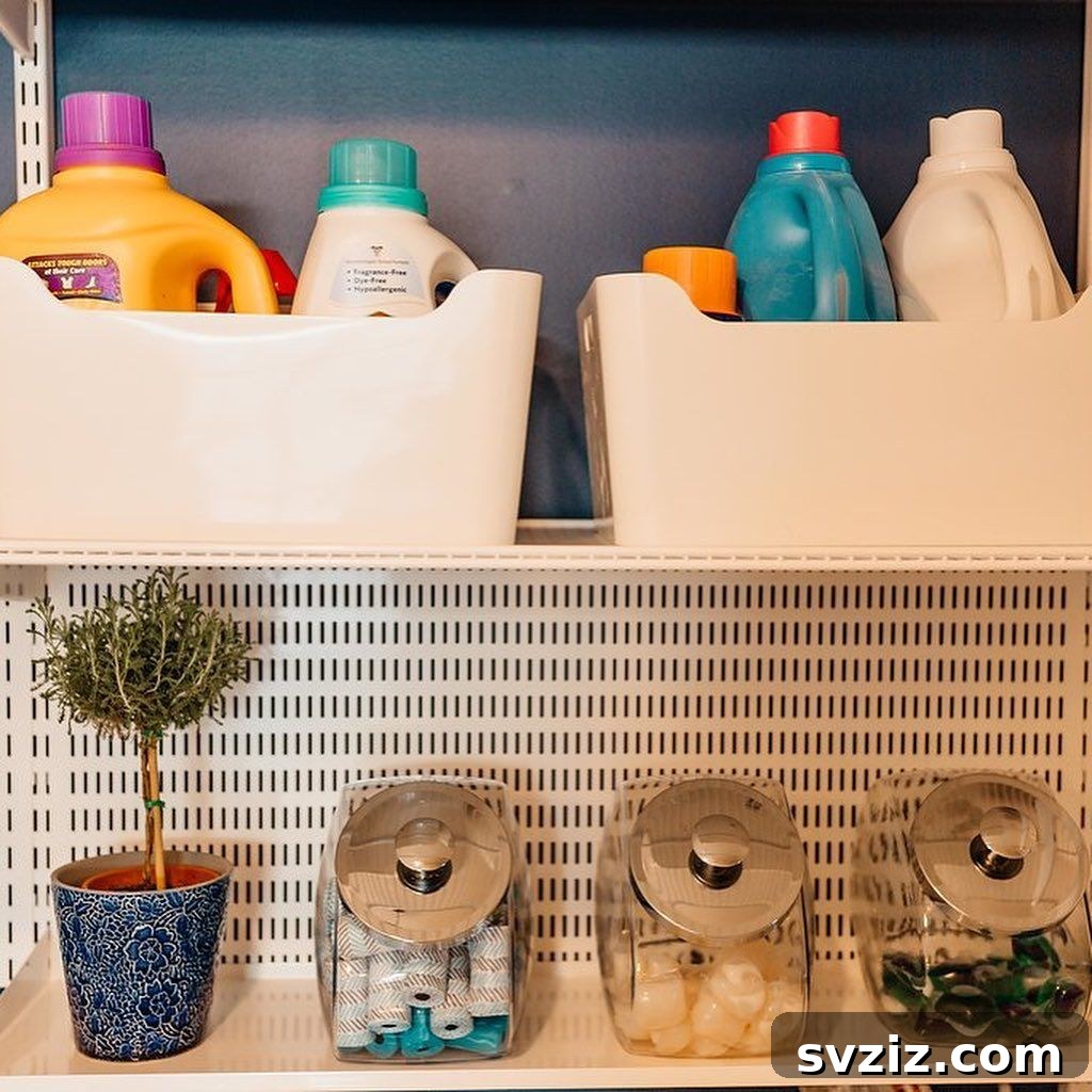 Tiny Laundry Room Triumph: Smart Storage Secrets 16 Canisters For Laundry Pods