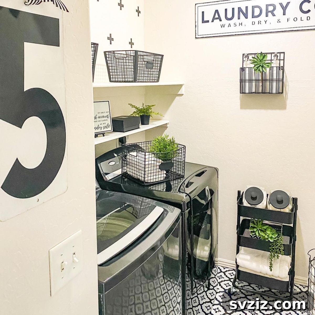 Tiny Laundry Room Triumph: Smart Storage Secrets 18 wire baskets